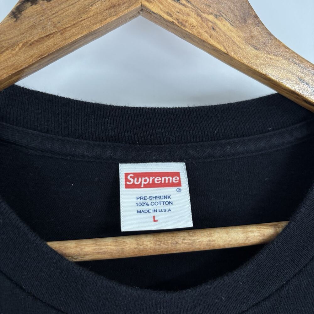 Supreme T Shirt Mens Size Large L Black Taj Mahal Mirage Desert Hype Streetwear - Picture 3 of 7